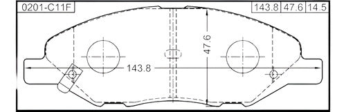 Pastillas Nissan Tiida 1.6