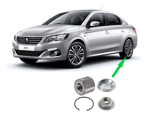 Par Rodamientos Traseros Peugeot 301 Hdi 1.6 2017-2022