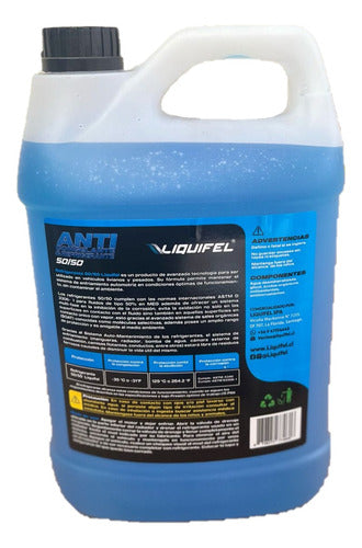Refrigerante Coolant Liquifel 50/50 Concentrado 4 Litros Azul