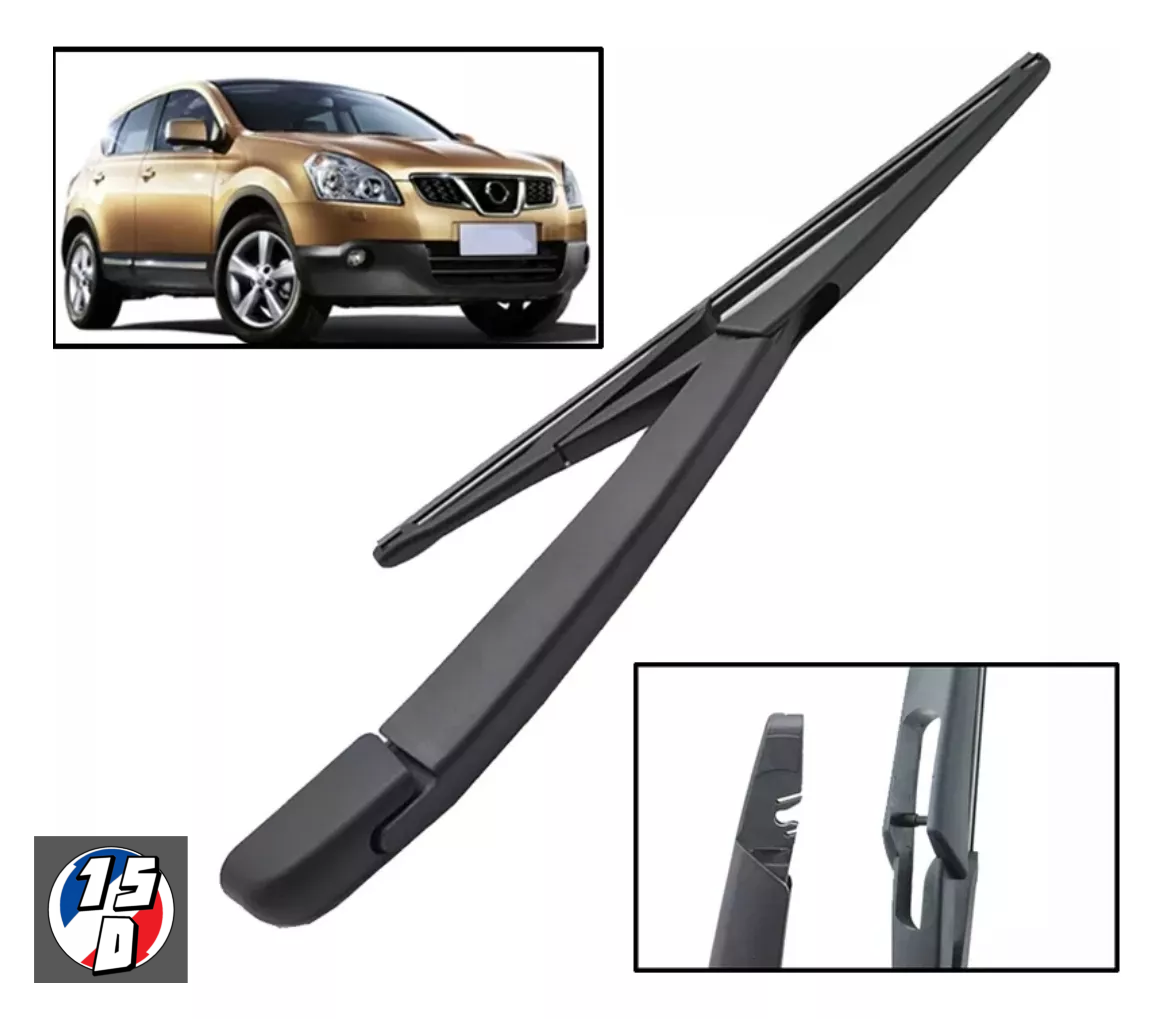 Brazo Limpiaparabrisas Trasero para Nissan Qashqai J10 (12’')